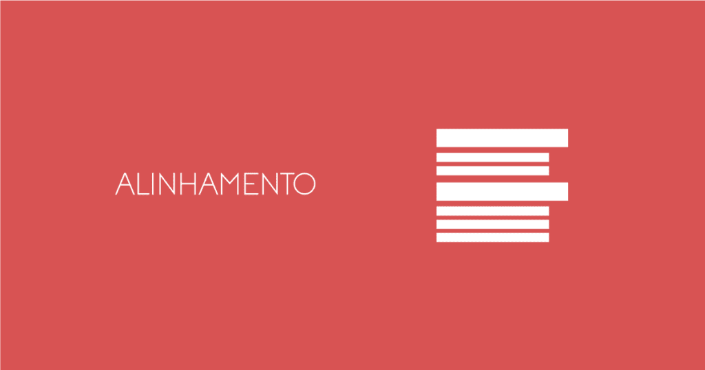 Alinhamento Princípio do Design grafico