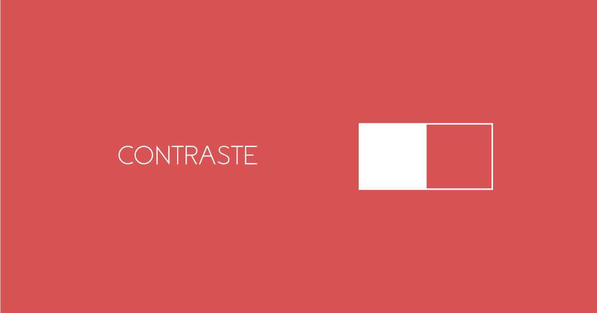 Contraste – Princípio do Design